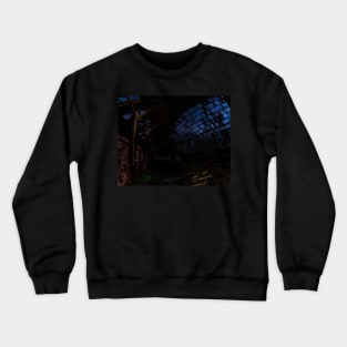 The Night Sky Through an Abandoned Barn Crewneck Sweatshirt